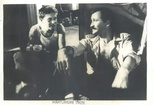 Cinema history film actors movie scene photo ca. 12 x 17 cm Romania late confession