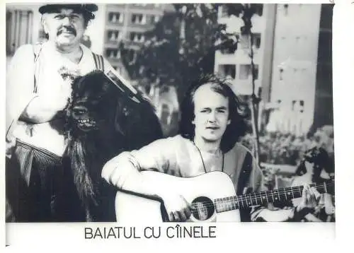 Cinema history film actors movie scene photo ca. 12 x 17 cm Romania the boy with the dog