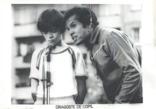 Cinema history film actors movie scene photo ca. 12 x 17 cm Romania child love