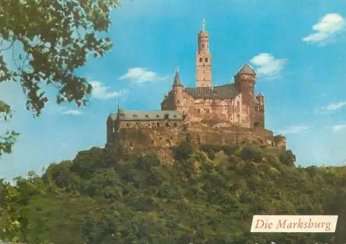 Postcard Germany Braubach am Rhein Die Marksburg