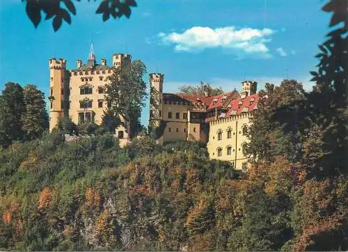 Postcard Germany Hohenschwangau Royal Castle