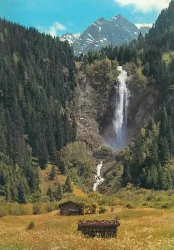 Postcard Austria Im Stubaital Volderauer-Wasserfall am Weg nach Ranalt picturesque scenery