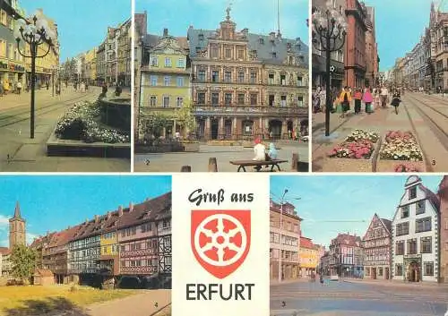 Germany Postcard Erfurt multi view