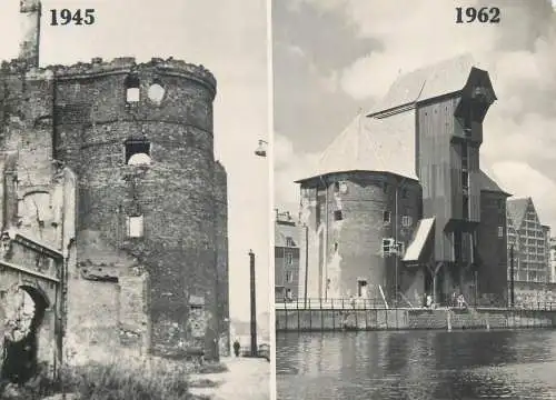 Postcard Poland Gdańsk 15th century crane