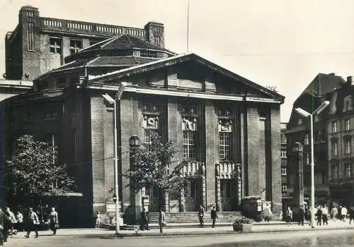 Postcard Poland Katowice teatr im Stanislawa Wyspianskiego
