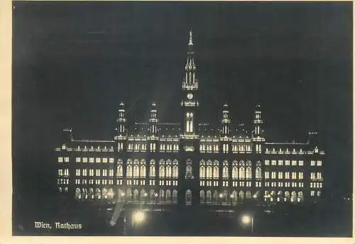 Postcard Austria Wien city hall