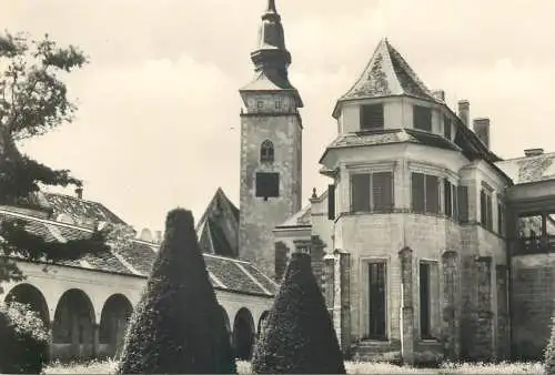 Postcard Czech Telč château