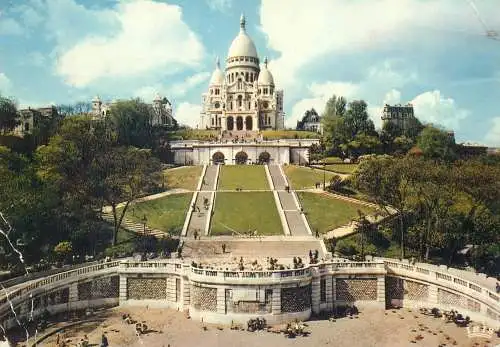Postcard France Paris Sacré Coeur 1972