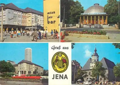Postcard Germany Jena multi view 1979