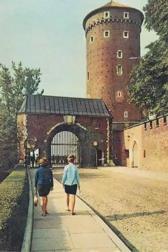 Postcard Poland Kraków castle