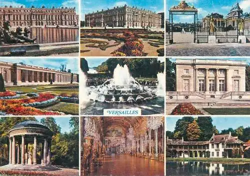 Postcard France Paris Chateau de Versailles multi view