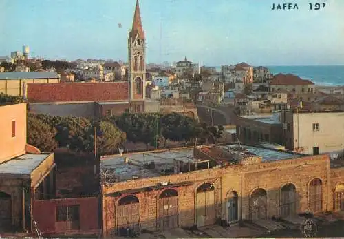 Postcard Israel Jaffa Tel Aviv 1973