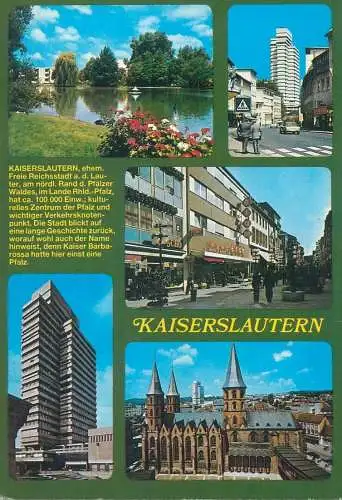 Postcard Germany Kaiserslautern 1991 multi view