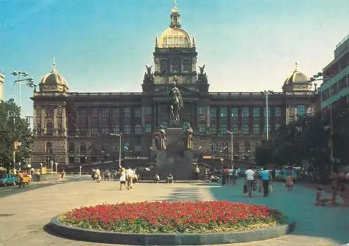 Postcard Czech Republic Prague national museum