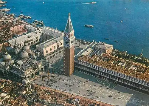 Postcard Italy Venice San Marco square aerial 1994