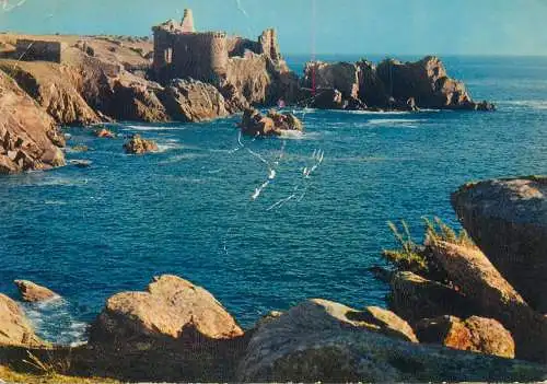 Postcard France ile d'Yeu old castle historical landmark
