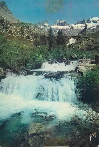 Postcard France Saint-Martin-Vesubie Le Vallon de la Madone, le Caire de la Madone et le Ponset