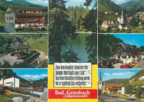 Postcard Germany Bavaria Bad Griesbach multi view