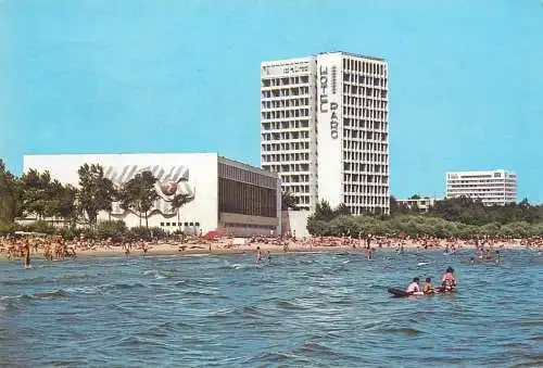 Postcard Romania Black Sea Mamaia Hotel Park 1975