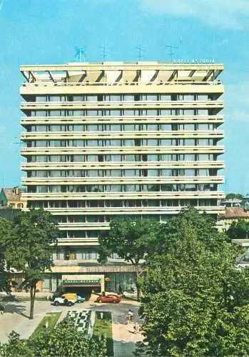 Postcard Romania Arad Hotel Histria 1973