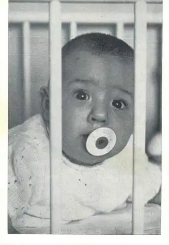 Children portraits ( trimmed damage postcard ) child with pacifier