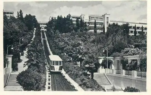 Postcard Russia Soci vertical lift tram 1961