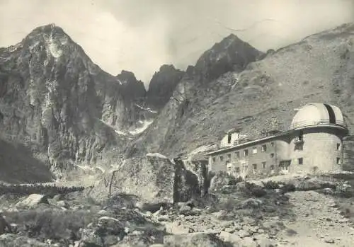 Postcard Slovakia Vysoké Tatry astronomical institute 1967