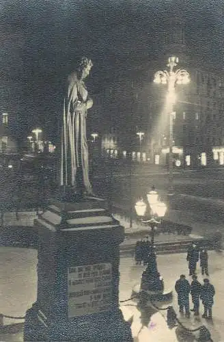 Postcard Russia Moscow statue