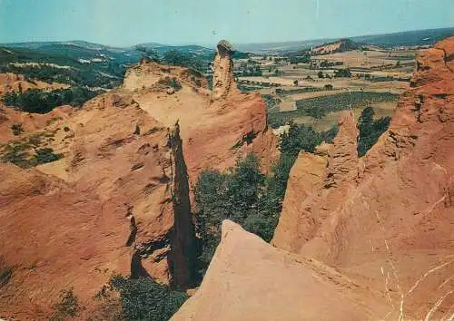 Postcard France Rustrel Vaucluse aspect du Colorado Provencal