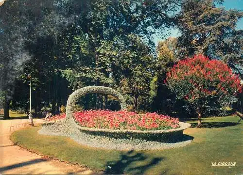Postcard France Bordeaux jardin public La Corbeille