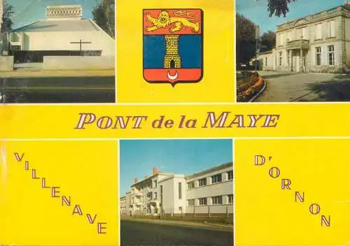 Postcard France Villeneuve d'Ornon Gironde several aspects and views