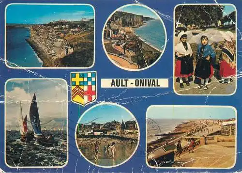 Postcard France Ault-Onival (Somme) multi view