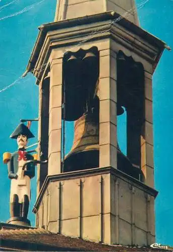 Postcard France Romans Drome Le Jacquiemart horologe publique de Cudrefin