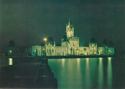 Postcard Brasil Rio de Janeiro night view Fiscal island