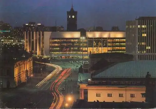 Postcard Germany Berlin night view 1985