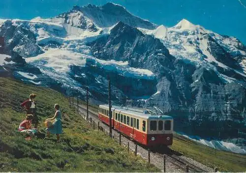 Postcard Switzerland Jungfraubahn Bern train