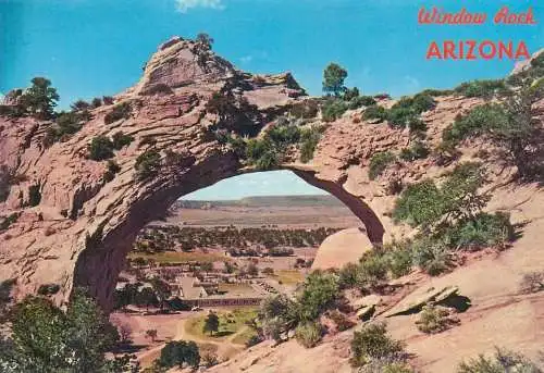 Postcard USA Window rock Arizona