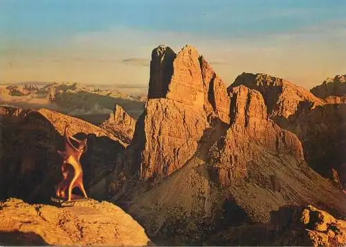 Postcard Italy Dolomiti Averau 1977