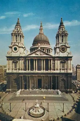 Postcard Uk England St. Paul cathedral London