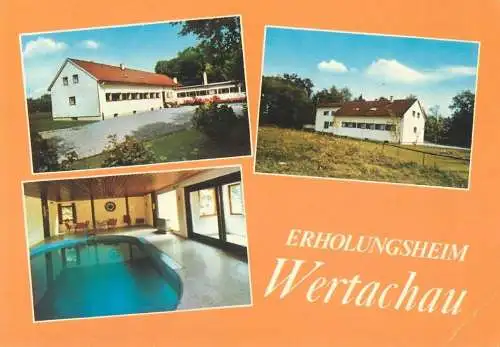 Postcard Germany Erholungsheim Wertachau multi view