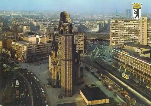 Postcard Germany Berlin Kaiser Wilhelm Gedachtniskirche 1981