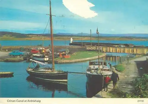 Charles Skilton's Postcard Series Scotland Crinan Canal at Adrishaig