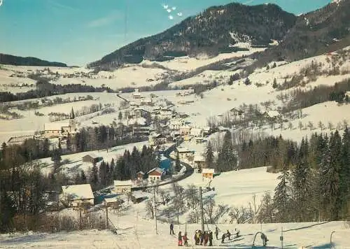 Post card France Habere Poche Haute Savoie paysage d'hiver vue generale