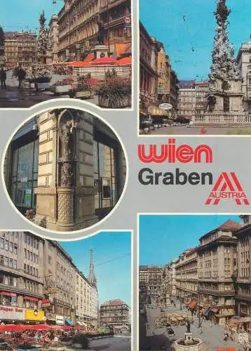 multi view Postcard Austria Wien