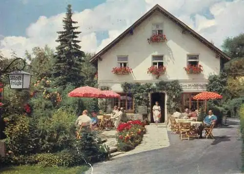 Postcard Germany Bad Worishofen inn restaurant