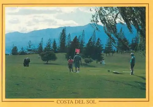 Mini-golf related post card Spain Costa del Sol campo de golf