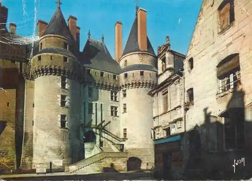 Postcard France Val de Loire chateau de Langeais