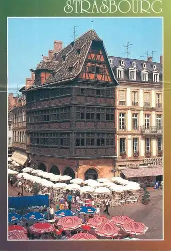 Postcard France Alsace Strassbourg le maison Kammerzell