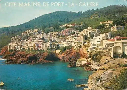 Postcard France Cote d'Azur french riviera Theoule 1977