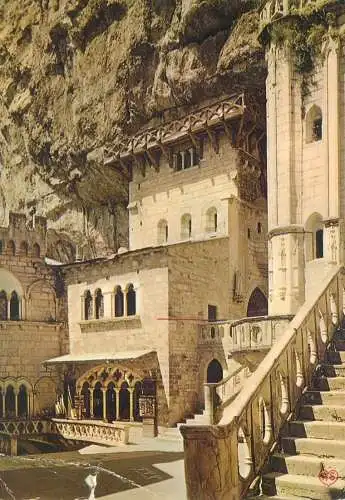 Postcard France Lot  Rocamadour le parvis 1972